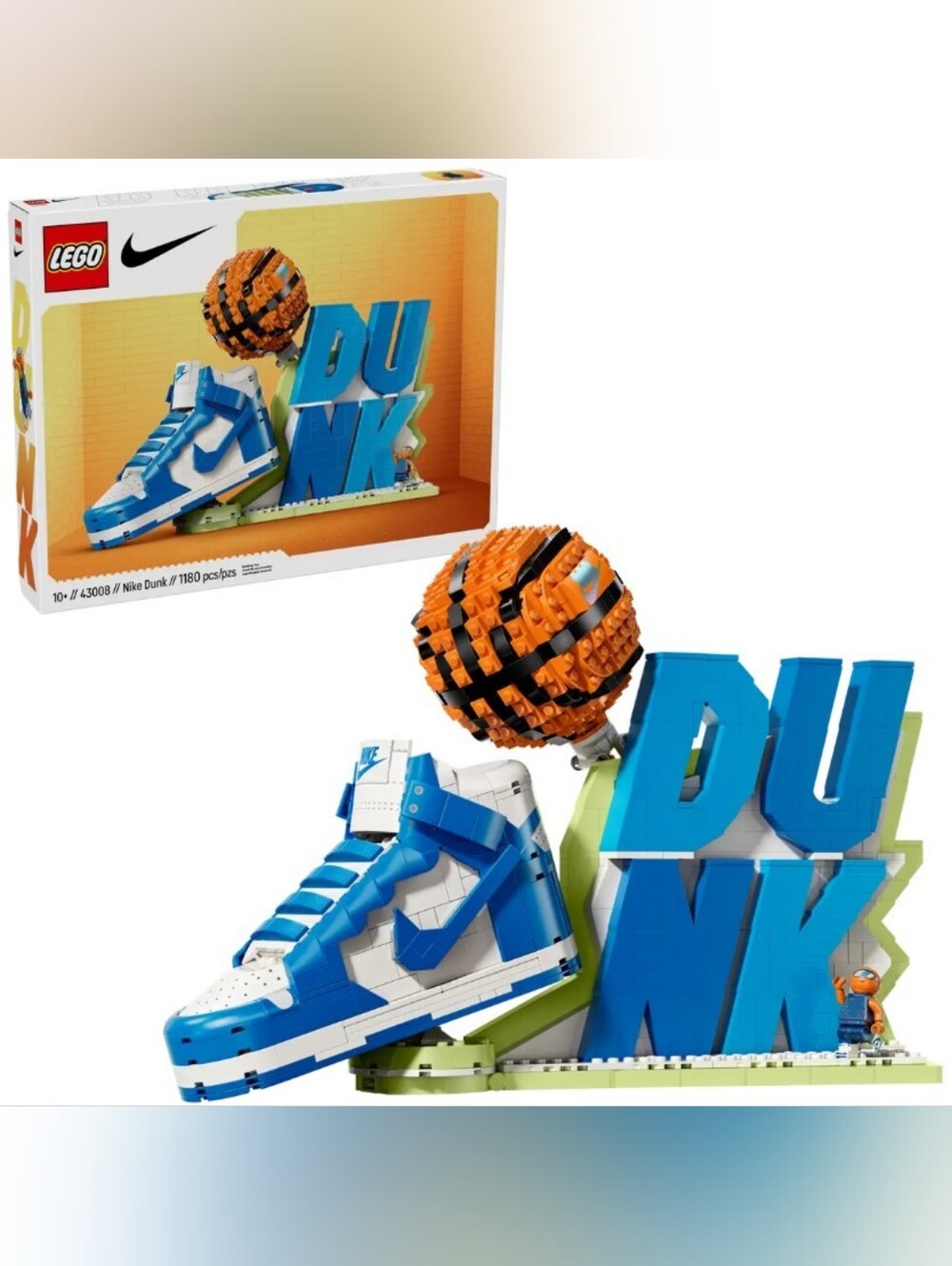 Nike Dunk x LEGO Building Set 43008 NIB NEVER OPENED